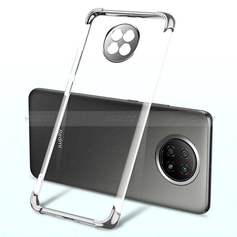 Coque Ultra Fine TPU Souple Housse Etui Transparente H03 pour Xiaomi Redmi Note 9T 5G Argent Plus