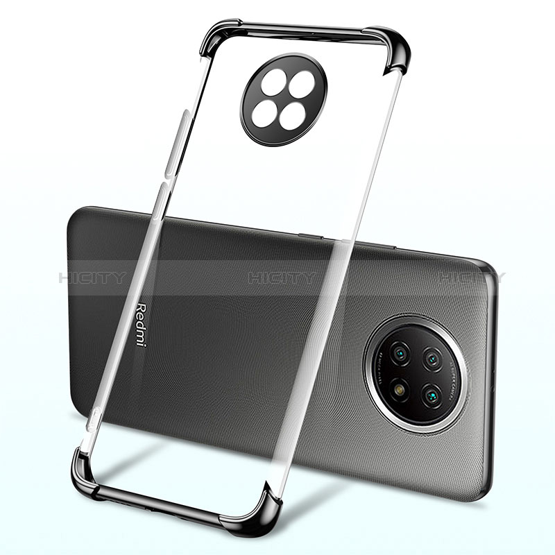 Coque Ultra Fine TPU Souple Housse Etui Transparente H03 pour Xiaomi Redmi Note 9T 5G Noir Plus