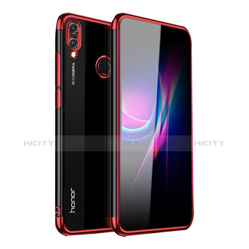 Coque Ultra Fine TPU Souple Housse Etui Transparente H04 pour Huawei Honor 10 Lite Rouge Plus