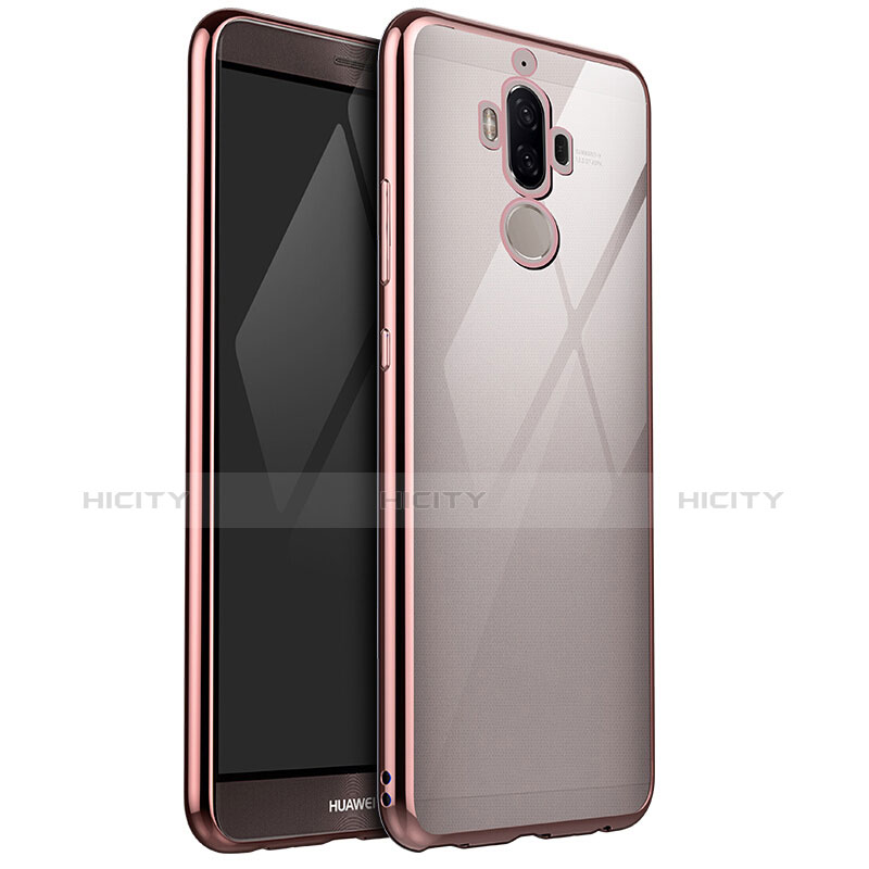 Coque Ultra Fine TPU Souple Housse Etui Transparente H04 pour Huawei Mate 9 Or Rose Plus