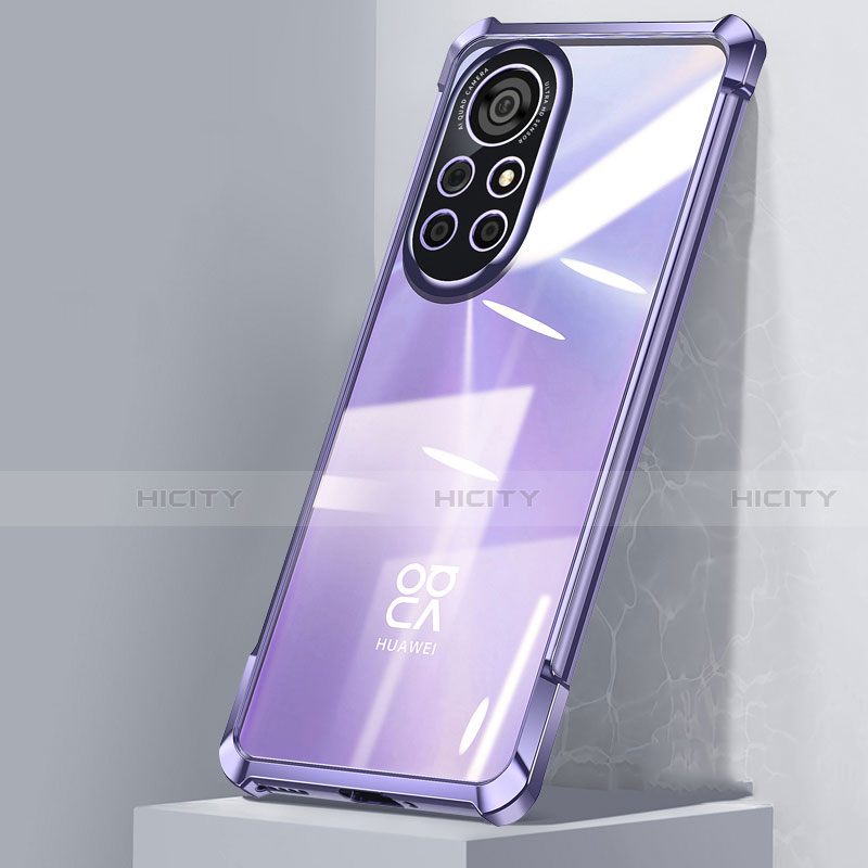 Coque Ultra Fine TPU Souple Housse Etui Transparente H04 pour Huawei Nova 8 5G Violet Plus