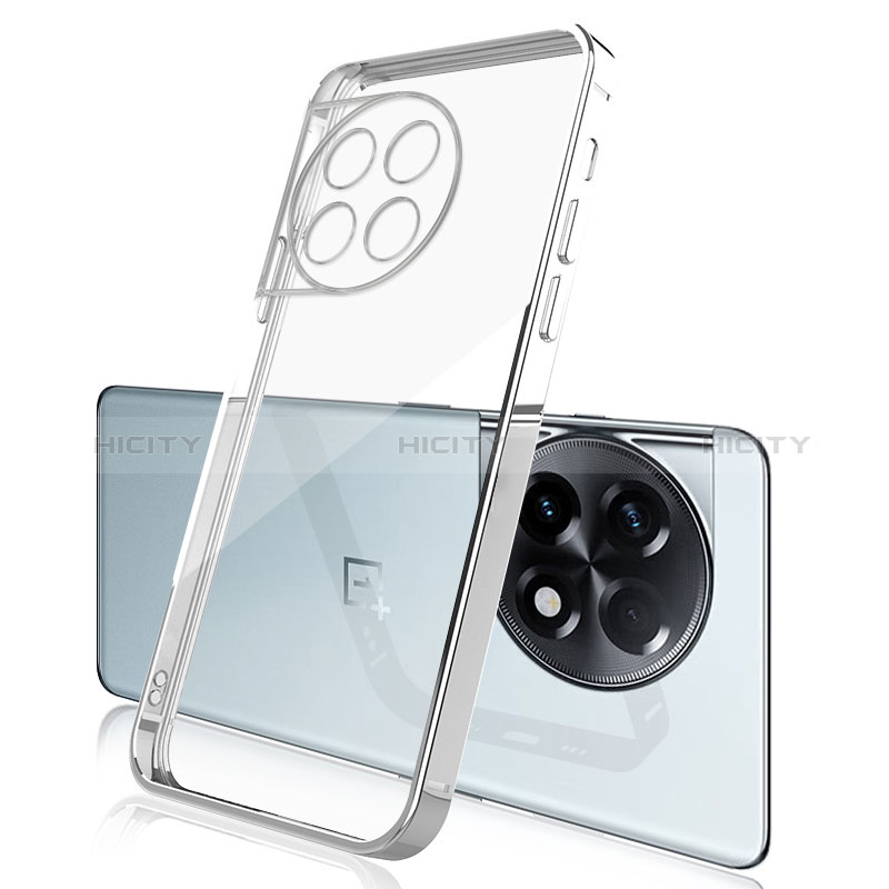 Coque Ultra Fine TPU Souple Housse Etui Transparente H04 pour OnePlus Ace 2 5G Argent Plus