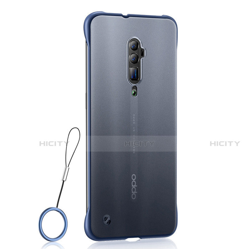 Coque Ultra Fine TPU Souple Housse Etui Transparente H04 pour Oppo Reno 10X Zoom Bleu Plus