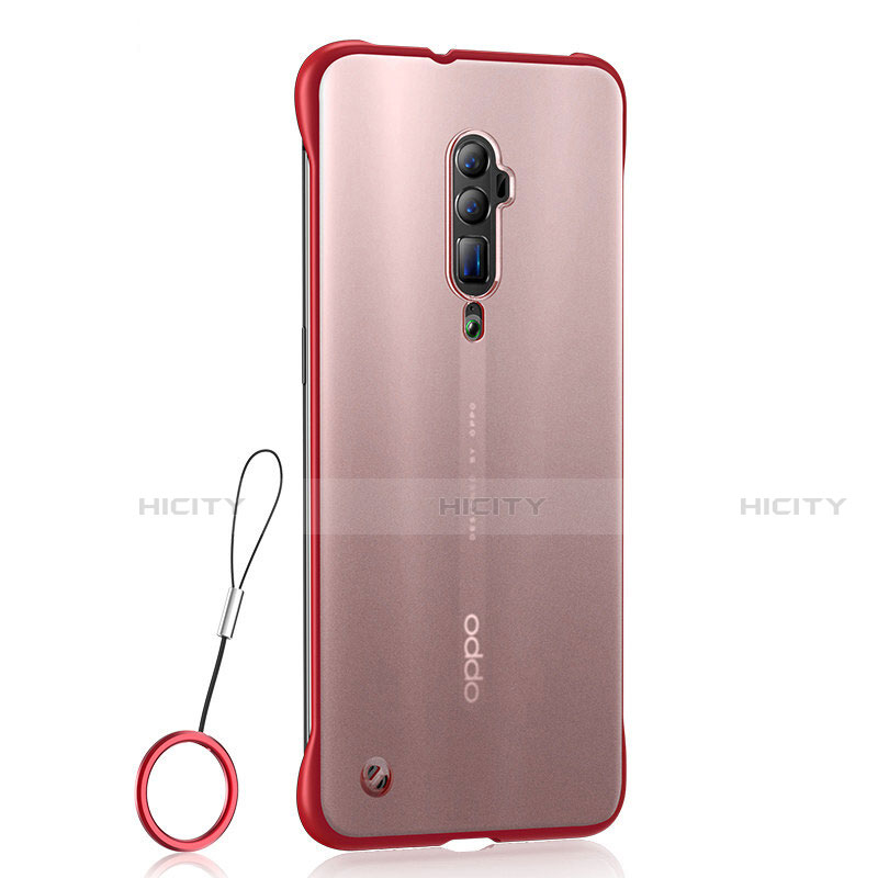 Coque Ultra Fine TPU Souple Housse Etui Transparente H04 pour Oppo Reno 10X Zoom Rouge Plus