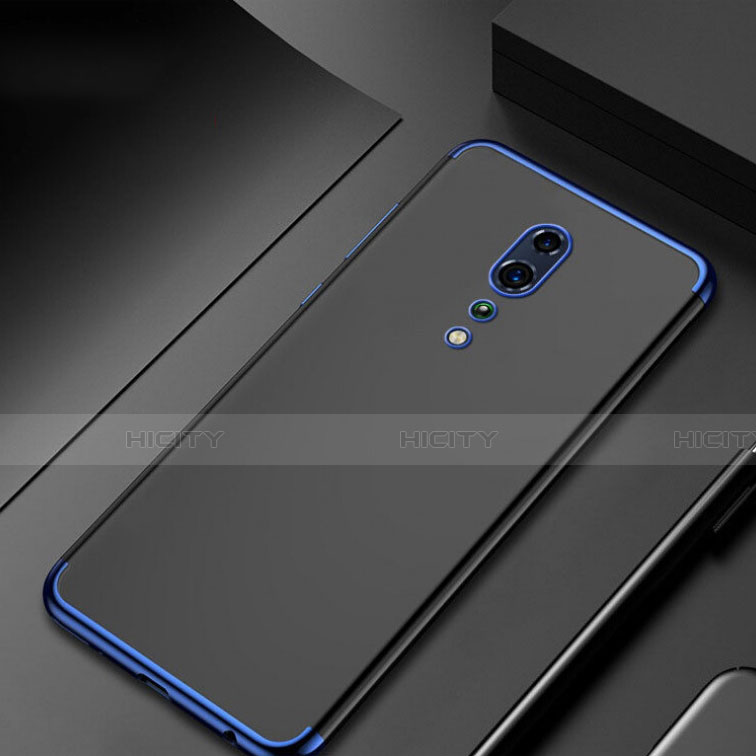 Coque Ultra Fine TPU Souple Housse Etui Transparente H04 pour Oppo Reno Z Bleu Plus