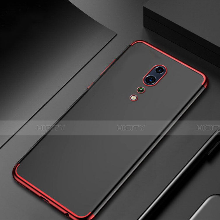 Coque Ultra Fine TPU Souple Housse Etui Transparente H04 pour Oppo Reno Z Rouge Plus