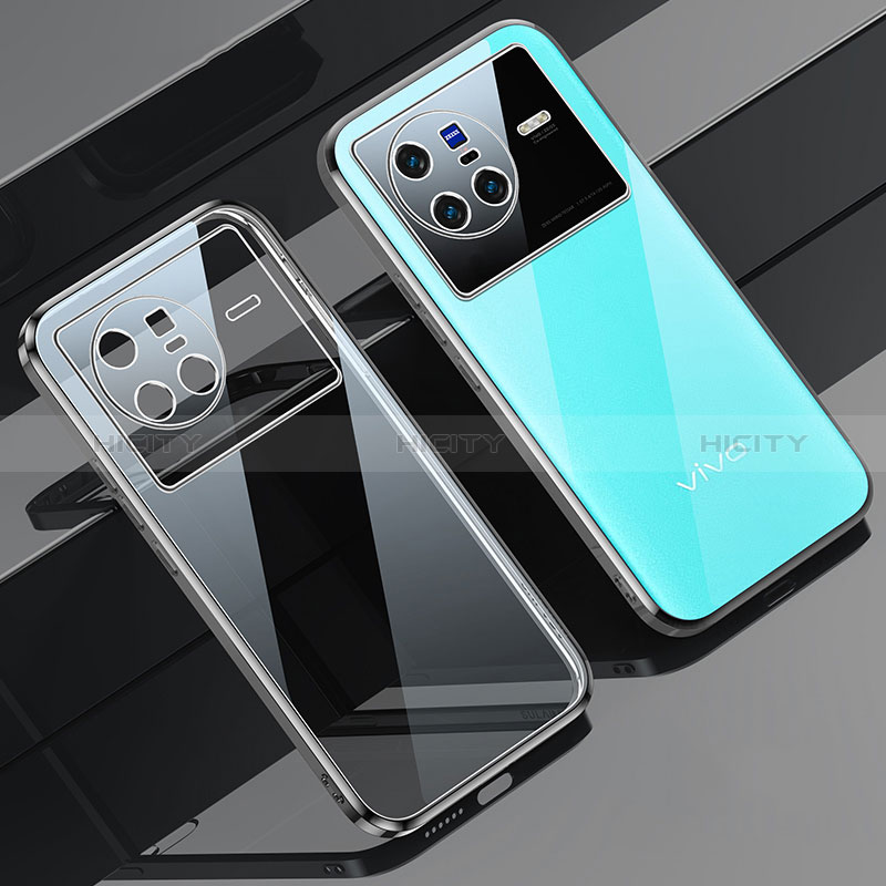 Coque Ultra Fine TPU Souple Housse Etui Transparente H04 pour Vivo X80 5G Argent Plus