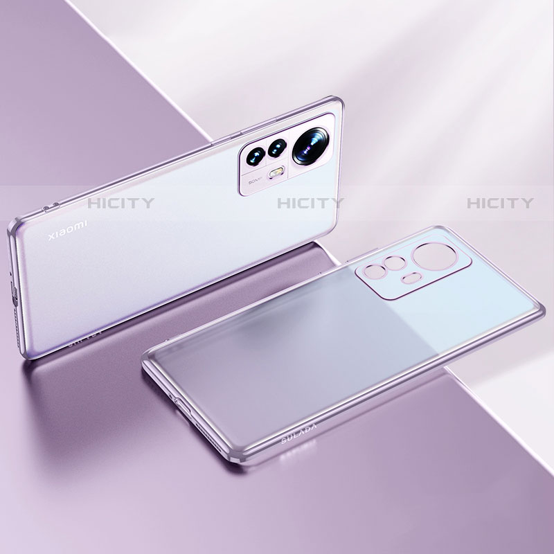 Coque Ultra Fine TPU Souple Housse Etui Transparente H04 pour Xiaomi Mi 12X 5G Violet Plus