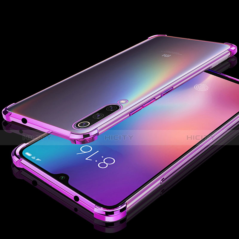Coque Ultra Fine TPU Souple Housse Etui Transparente H04 pour Xiaomi Mi 9 SE Violet Plus