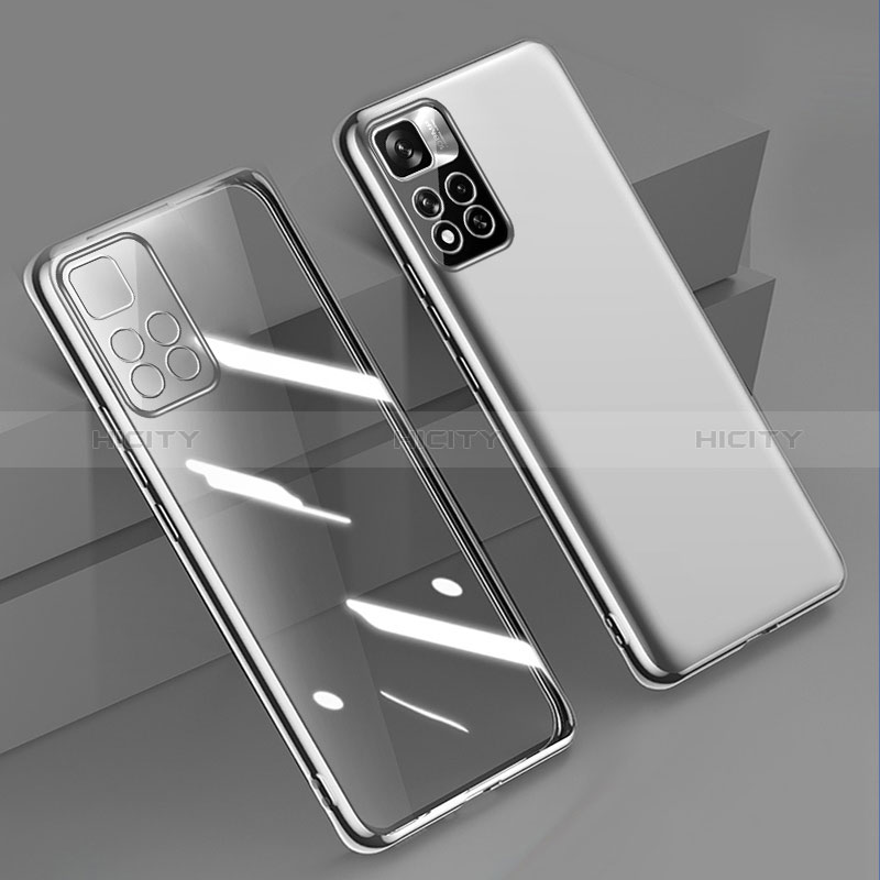 Coque Ultra Fine TPU Souple Housse Etui Transparente H04 pour Xiaomi Poco X4 NFC Argent Plus