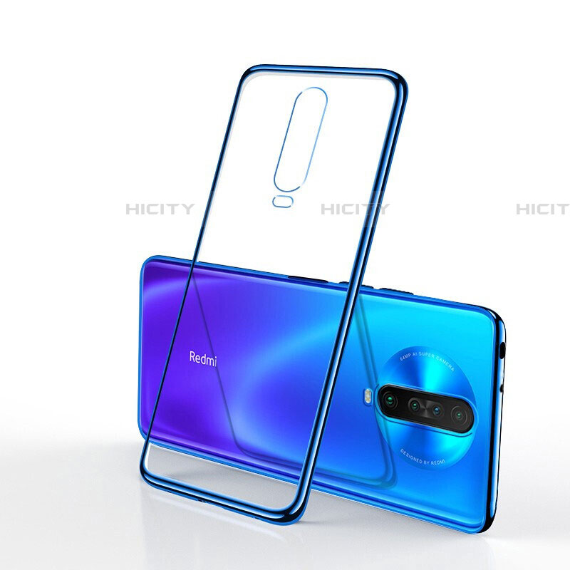 Coque Ultra Fine TPU Souple Housse Etui Transparente H04 pour Xiaomi Redmi K30 5G Bleu Plus