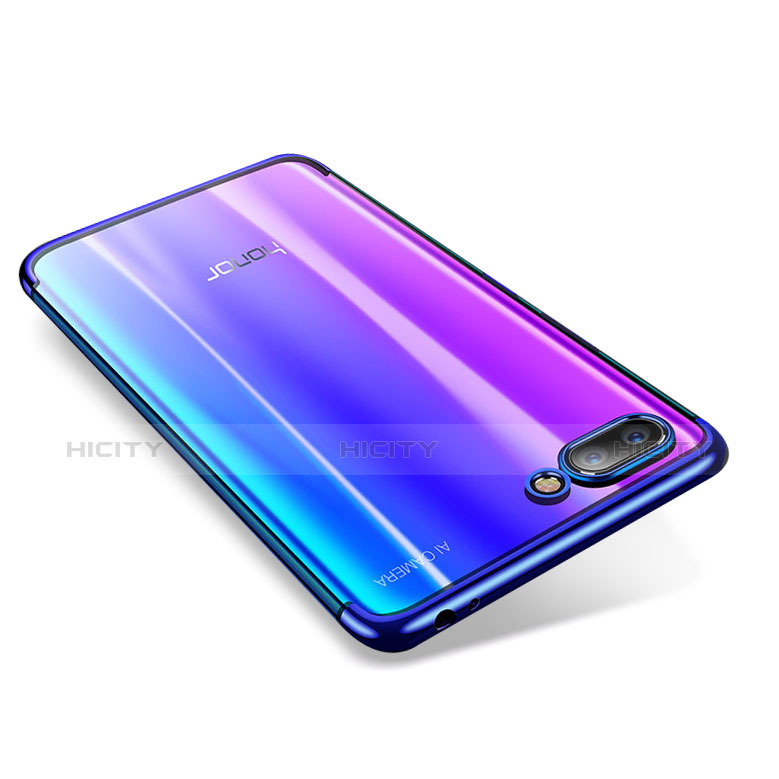 Coque Ultra Fine TPU Souple Housse Etui Transparente H05 pour Huawei Honor 10 Bleu Plus