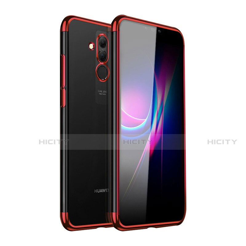 Coque Ultra Fine TPU Souple Housse Etui Transparente H05 pour Huawei Mate 20 Lite Rouge Plus