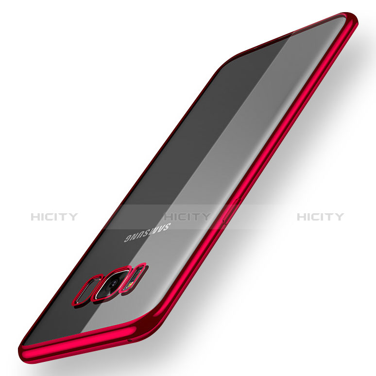 Coque Ultra Fine TPU Souple Housse Etui Transparente H05 pour Samsung Galaxy S8 Plus Rouge Plus