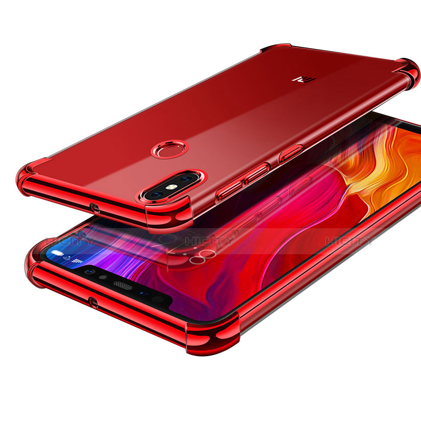 Coque Ultra Fine TPU Souple Housse Etui Transparente H05 pour Xiaomi Mi 8 Rouge Plus