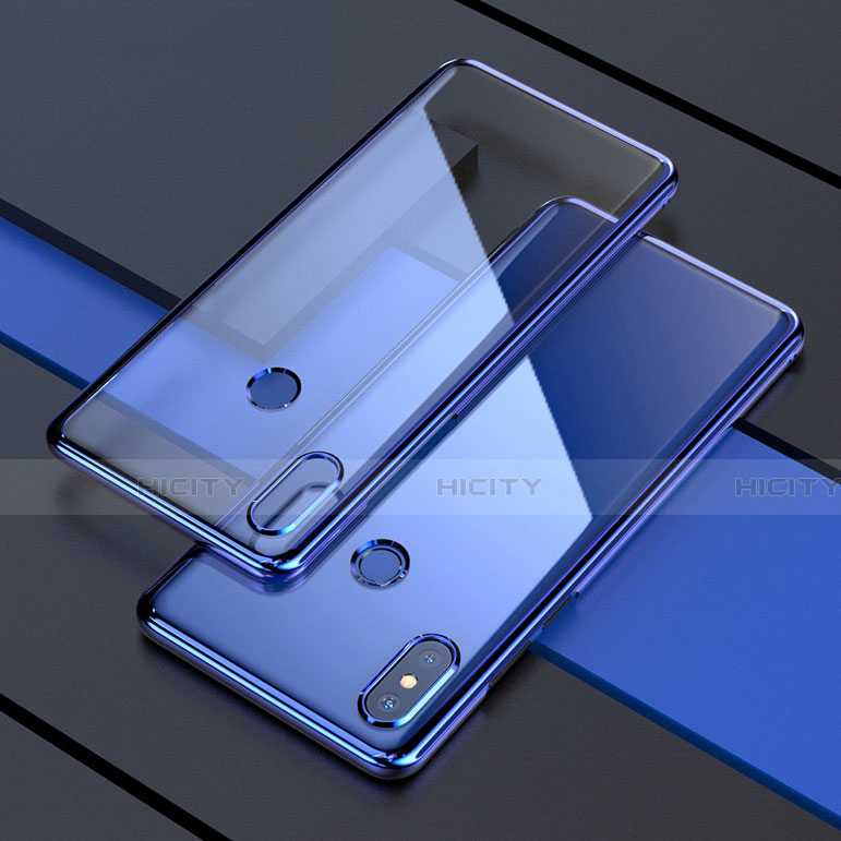 Coque Ultra Fine TPU Souple Housse Etui Transparente H05 pour Xiaomi Mi Mix 3 Bleu Plus