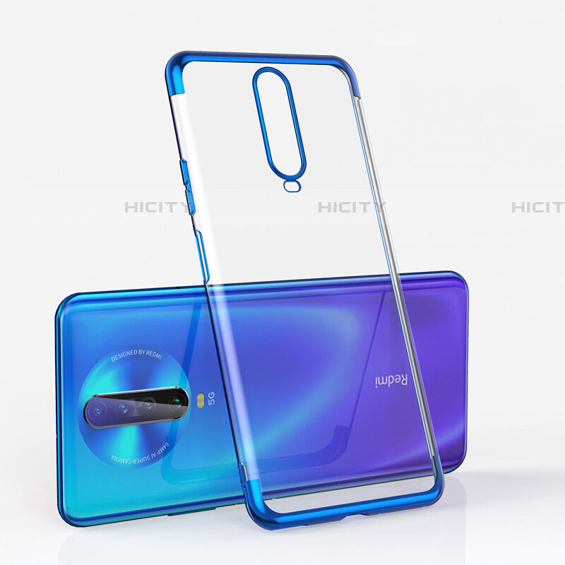 Coque Ultra Fine TPU Souple Housse Etui Transparente H05 pour Xiaomi Poco X2 Bleu Plus