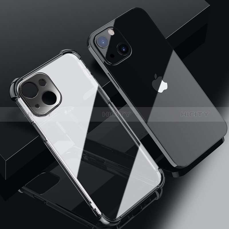 Coque Ultra Fine TPU Souple Housse Etui Transparente H06 pour Apple iPhone 15 Plus Noir Plus