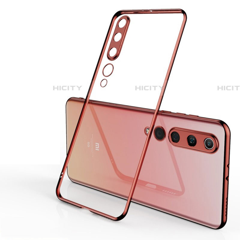 Coque Ultra Fine TPU Souple Housse Etui Transparente H06 pour Xiaomi Mi 10 Or Rose Plus