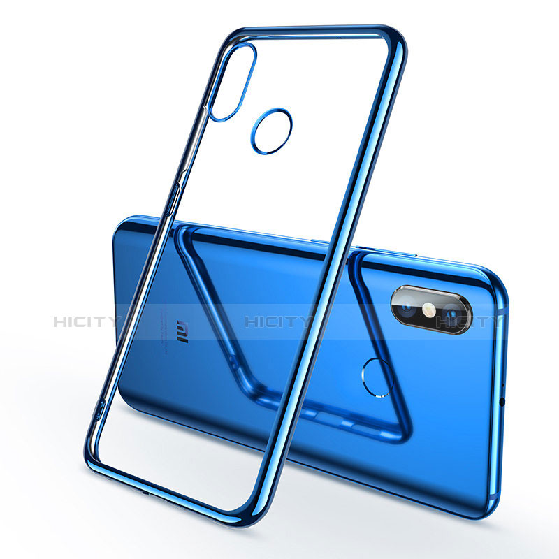 Coque Ultra Fine TPU Souple Housse Etui Transparente H06 pour Xiaomi Mi 8 Bleu Plus