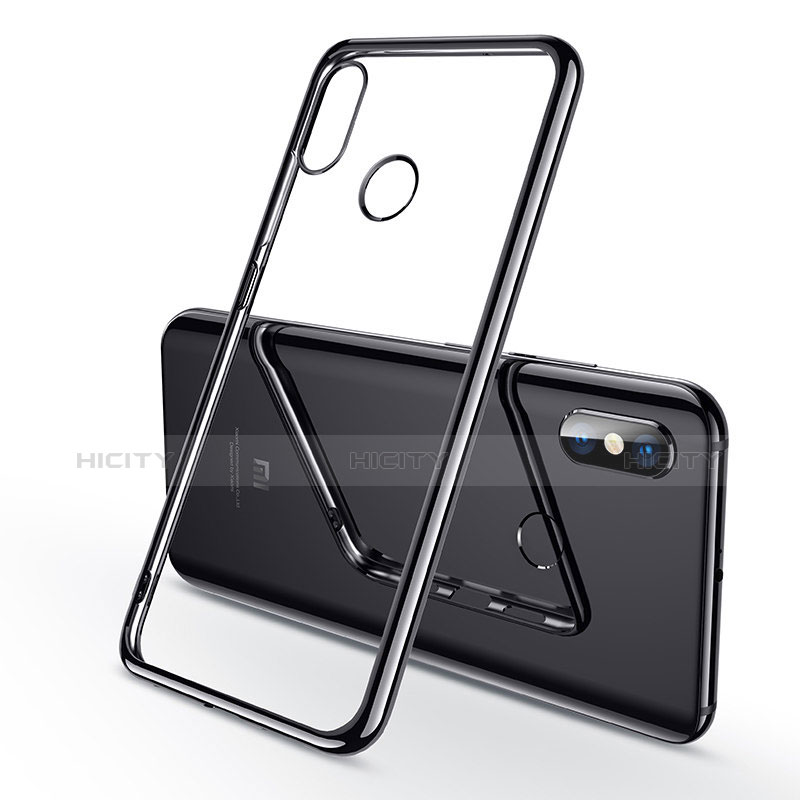 Coque Ultra Fine TPU Souple Housse Etui Transparente H06 pour Xiaomi Mi 8 Noir Plus