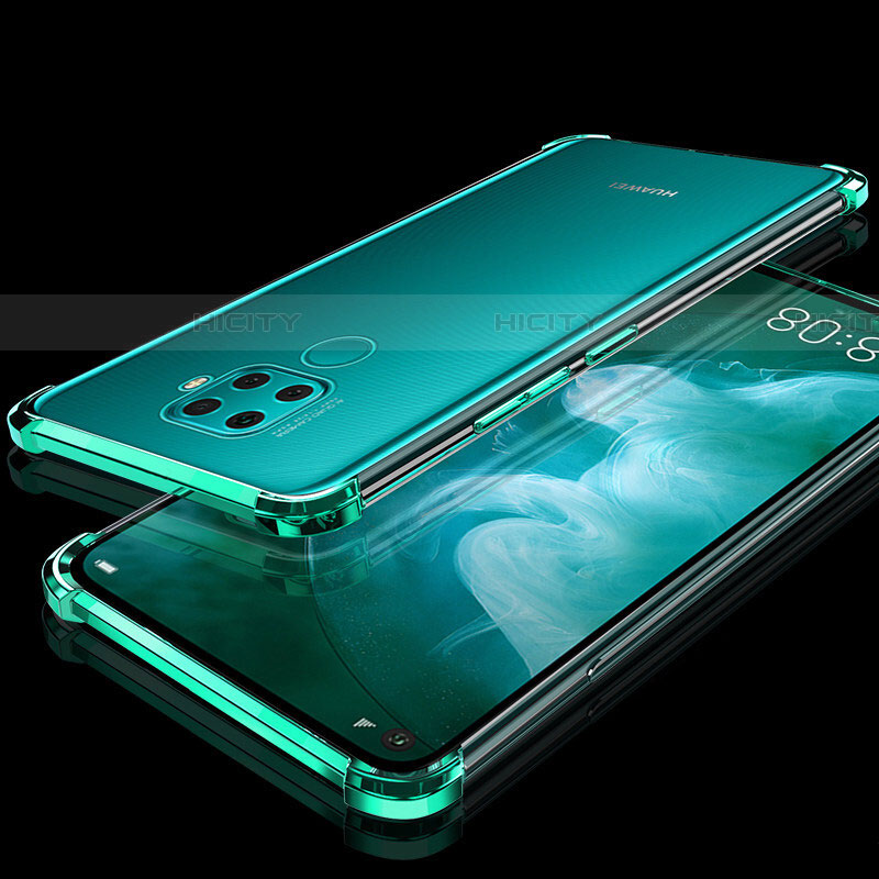 Coque Ultra Fine TPU Souple Housse Etui Transparente H07 pour Huawei Mate 30 Lite Vert Plus