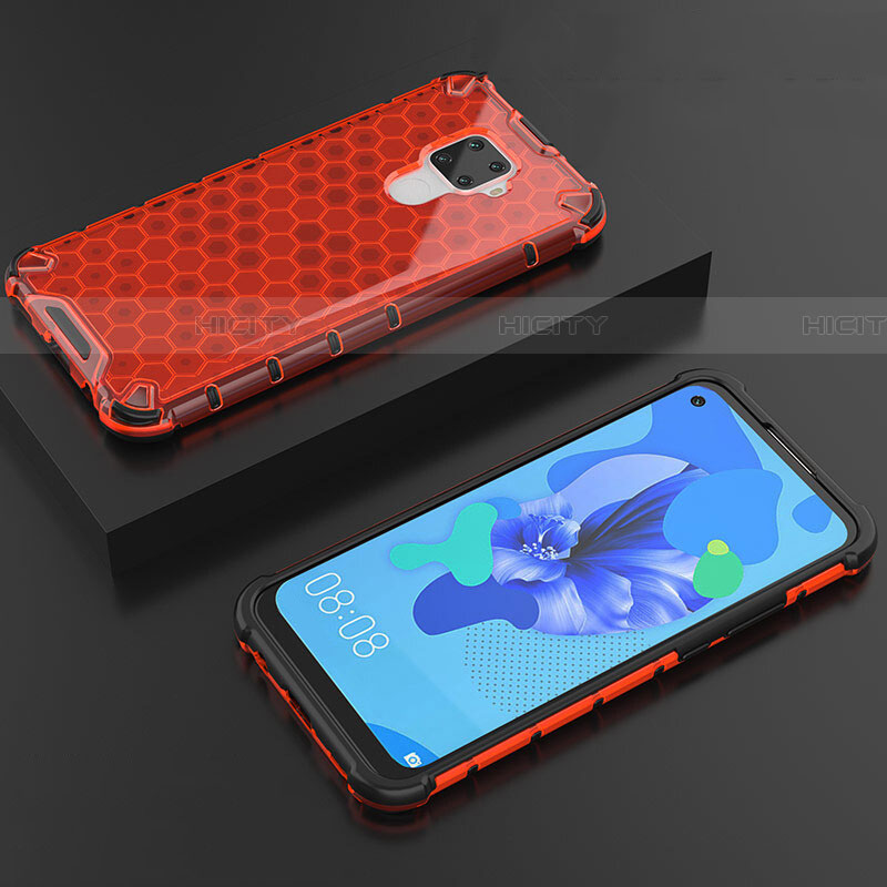 Coque Ultra Fine TPU Souple Housse Etui Transparente H08 pour Huawei Mate 30 Lite Rouge Plus