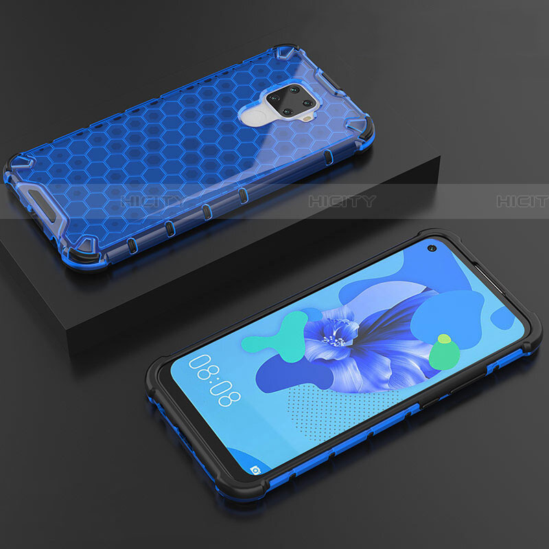 Coque Ultra Fine TPU Souple Housse Etui Transparente H08 pour Huawei Nova 5i Pro Bleu Plus