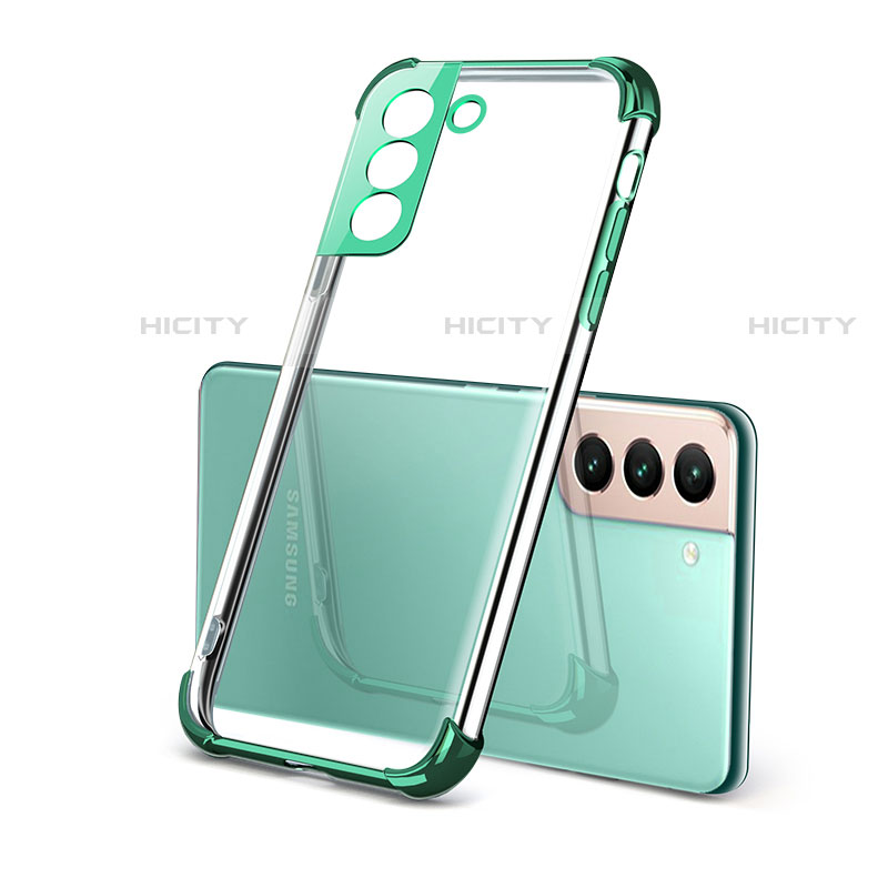 Coque Ultra Fine TPU Souple Housse Etui Transparente H09 pour Samsung Galaxy S21 Plus 5G Vert Plus