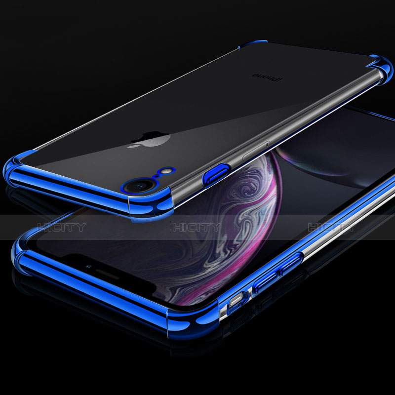 Coque Ultra Fine TPU Souple Housse Etui Transparente HC07 pour Apple iPhone XR Bleu Plus