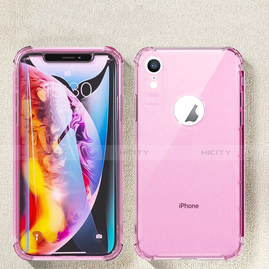 Coque Ultra Fine TPU Souple Housse Etui Transparente HC08 pour Apple iPhone XR Rose Plus