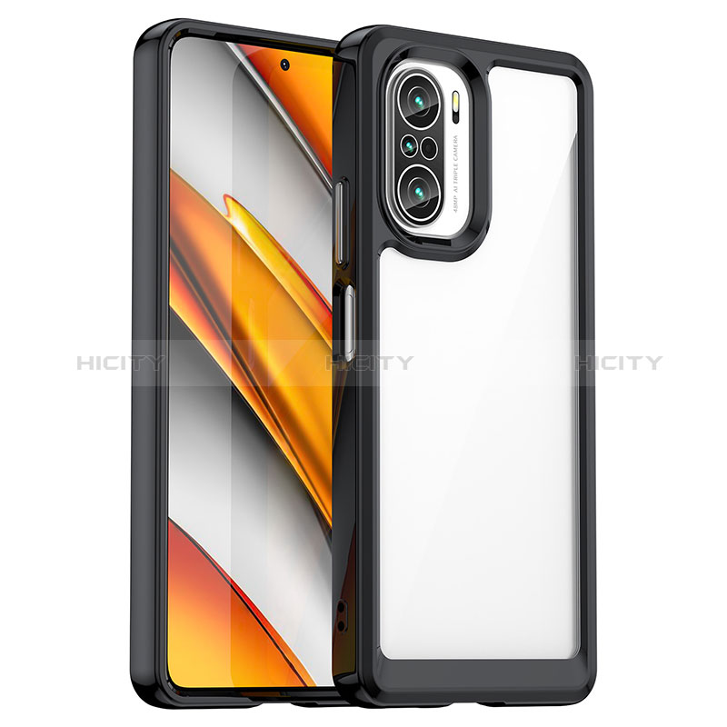 Coque Ultra Fine TPU Souple Housse Etui Transparente JS1 pour Xiaomi Mi 11i 5G Noir Plus