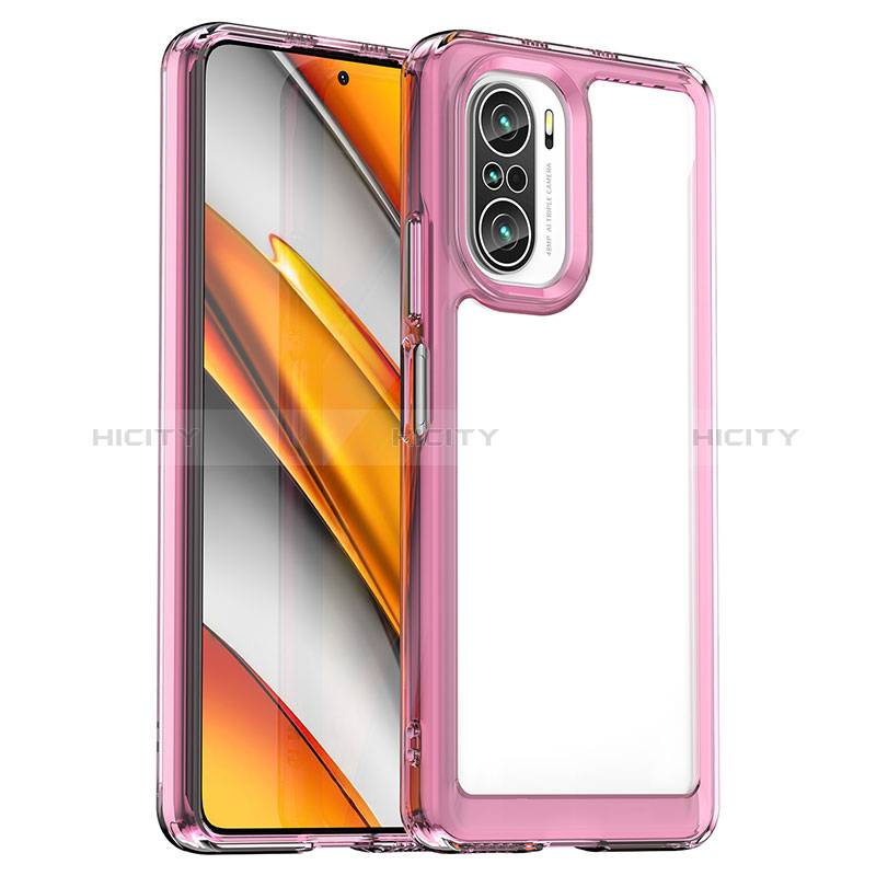 Coque Ultra Fine TPU Souple Housse Etui Transparente JS2 pour Xiaomi Mi 11i 5G Rose Plus