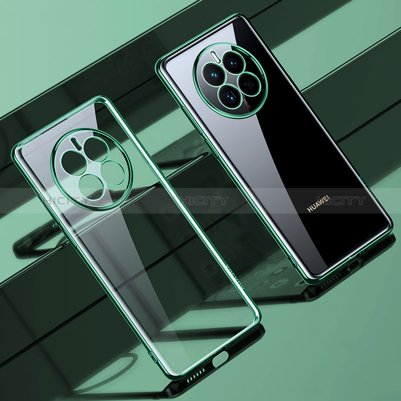 Coque Ultra Fine TPU Souple Housse Etui Transparente LD1 pour Huawei Mate 50E Vert Plus