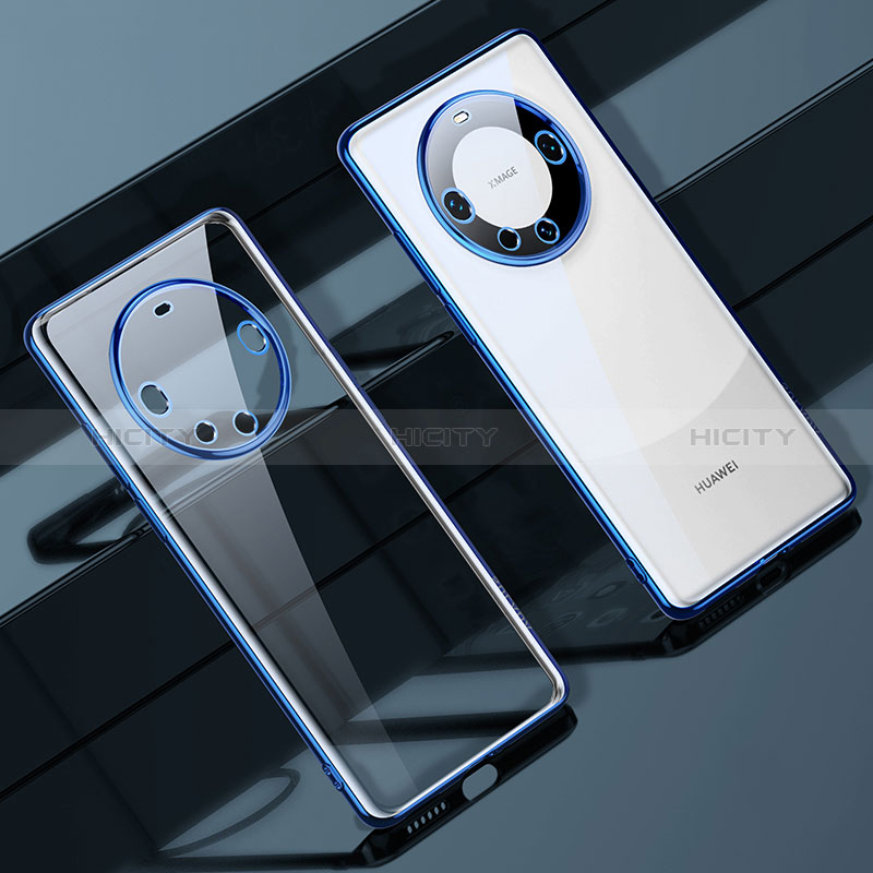 Coque Ultra Fine TPU Souple Housse Etui Transparente LD1 pour Huawei Mate 60 Bleu Plus