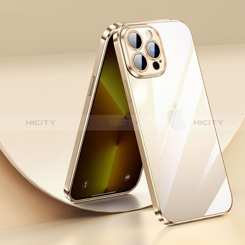 Coque Ultra Fine TPU Souple Housse Etui Transparente LD2 pour Apple iPhone 13 Pro Max Or Plus