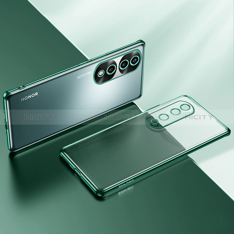 Coque Ultra Fine TPU Souple Housse Etui Transparente LD2 pour Huawei Honor 70 Pro 5G Vert Plus