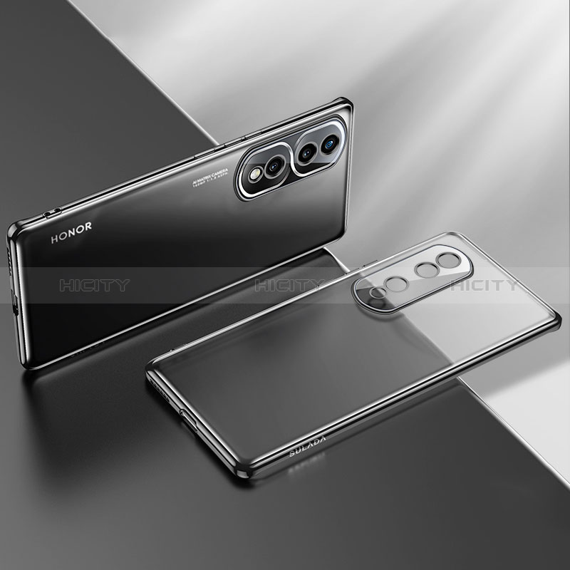 Coque Ultra Fine TPU Souple Housse Etui Transparente LD2 pour Huawei Honor 80 Pro 5G Noir Plus