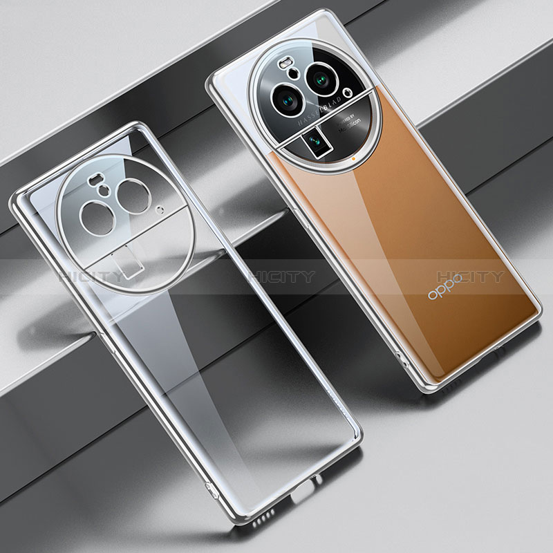 Coque Ultra Fine TPU Souple Housse Etui Transparente LD2 pour Oppo Find X6 Pro 5G Argent Plus