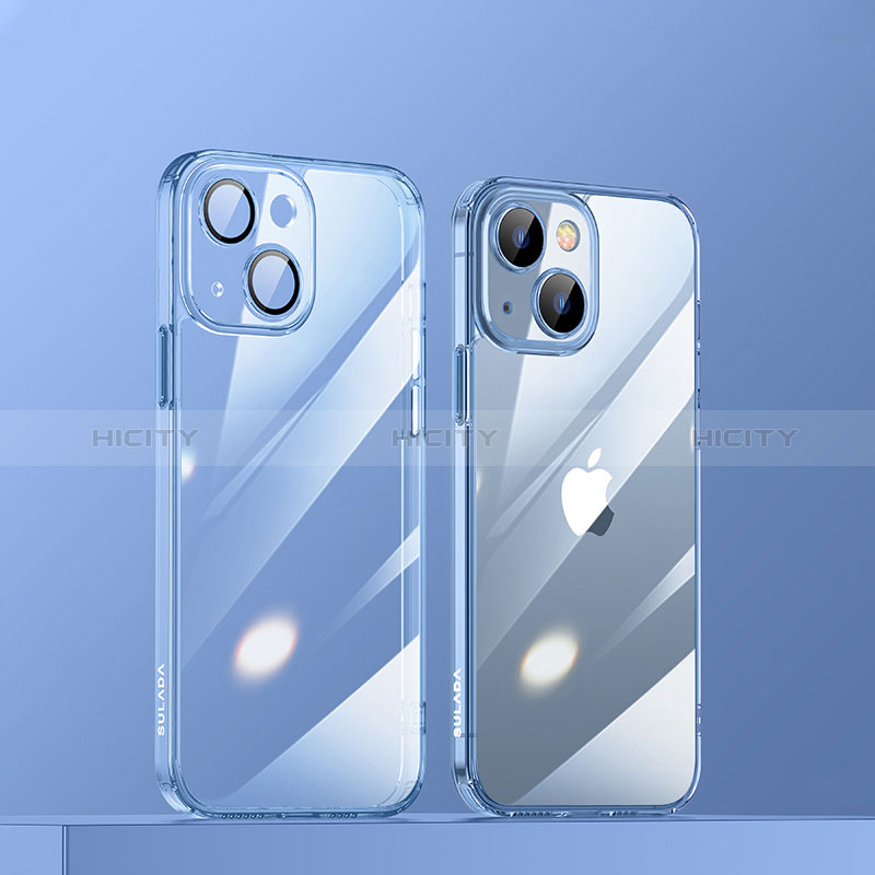 Coque Ultra Fine TPU Souple Housse Etui Transparente LD3 pour Apple iPhone 13 Bleu Plus