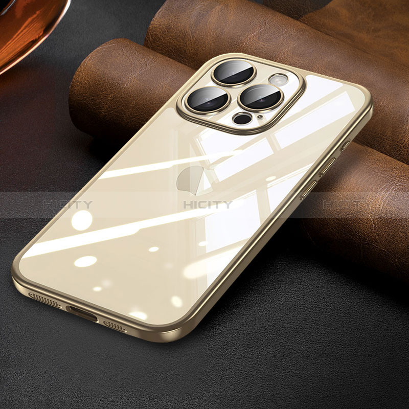Coque Ultra Fine TPU Souple Housse Etui Transparente LD7 pour Apple iPhone 14 Pro Max Or Plus