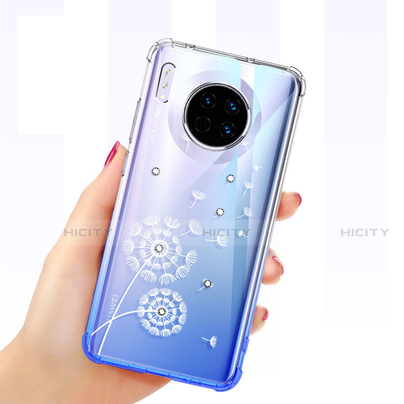 Coque Ultra Fine TPU Souple Housse Etui Transparente Papillon pour Huawei Mate 30 Plus