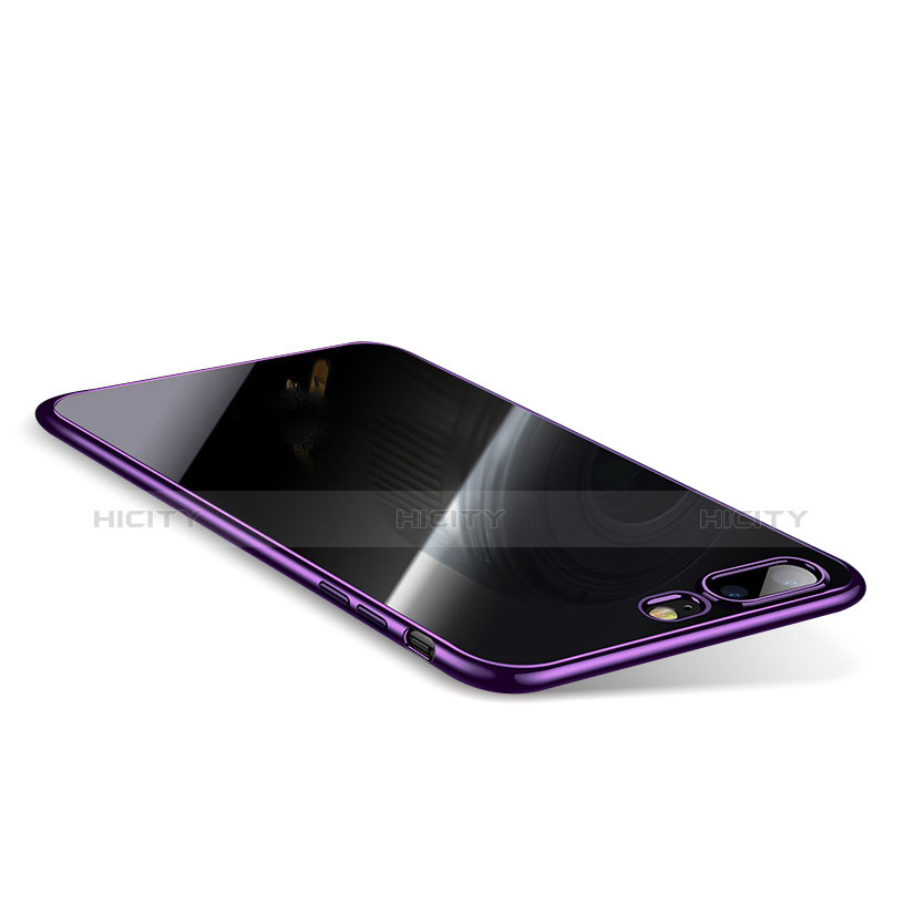 Coque Ultra Fine TPU Souple Housse Etui Transparente Q01 pour Apple iPhone 7 Plus Violet Plus