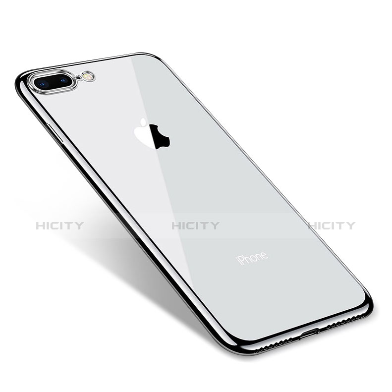 Coque Ultra Fine TPU Souple Housse Etui Transparente Q06 pour Apple iPhone 7 Plus Argent Plus