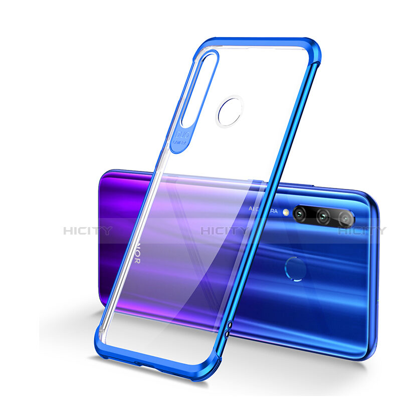 Coque Ultra Fine TPU Souple Housse Etui Transparente S01 pour Huawei Honor 10i Bleu Plus