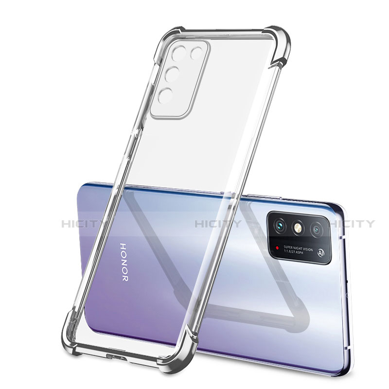 Coque Ultra Fine TPU Souple Housse Etui Transparente S01 pour Huawei Honor 30 Lite 5G Argent Plus