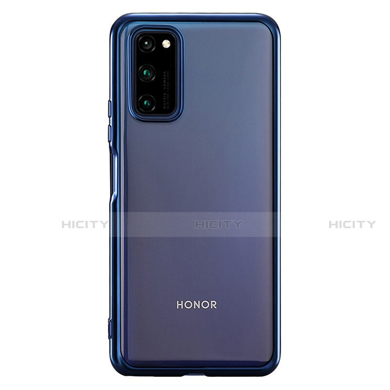 Coque Ultra Fine TPU Souple Housse Etui Transparente S01 pour Huawei Honor V30 Pro 5G Bleu Plus