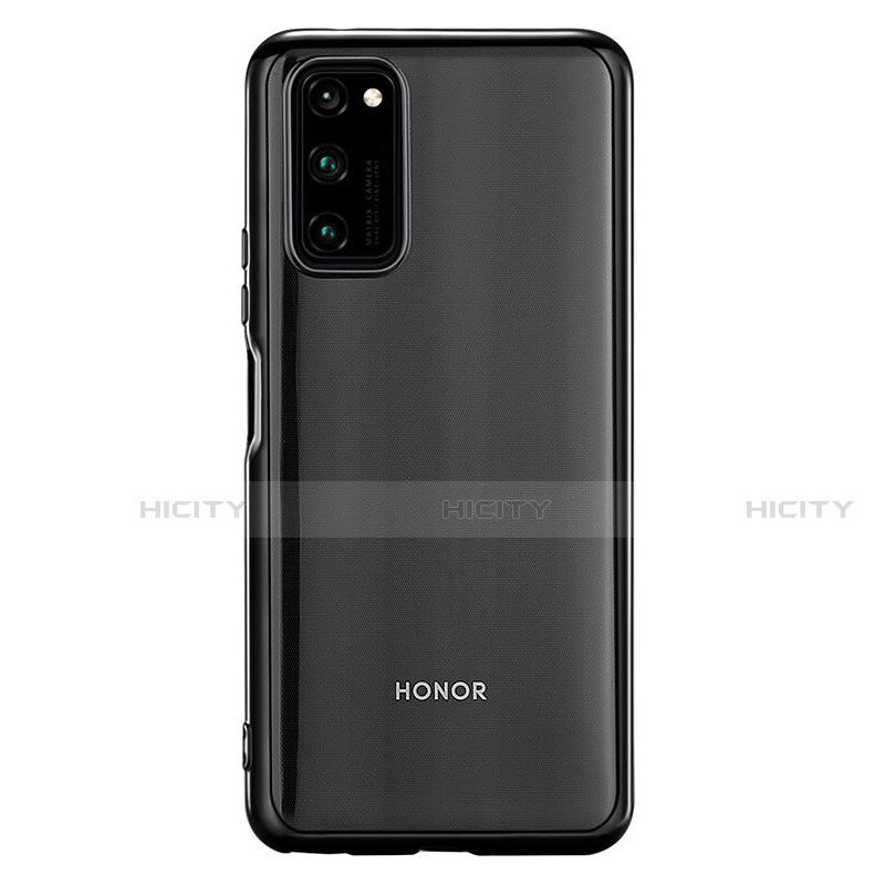 Coque Ultra Fine TPU Souple Housse Etui Transparente S01 pour Huawei Honor V30 Pro 5G Noir Plus