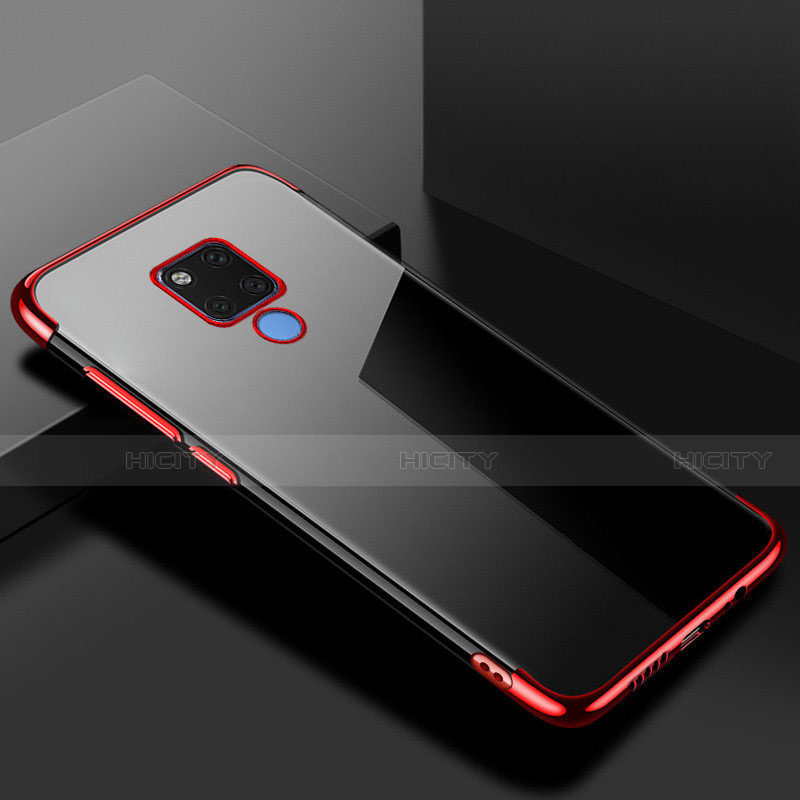 Coque Ultra Fine TPU Souple Housse Etui Transparente S01 pour Huawei Mate 20 X 5G Rouge Plus