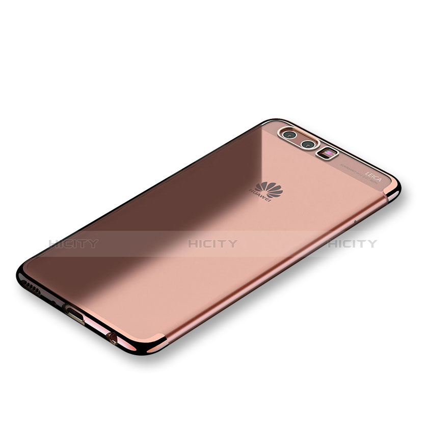 Coque Ultra Fine TPU Souple Housse Etui Transparente S01 pour Huawei P10 Plus Or Rose Plus